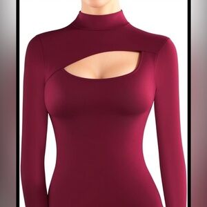 Guess Cut Out Long Sleeve Top